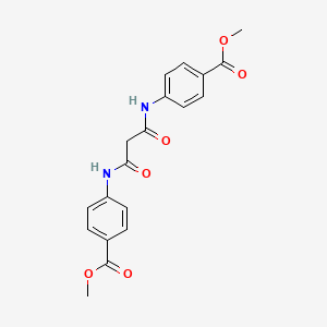 molecular formula C19H18N2O6 B3491157 dimethyl 4,4'-[(1,3-dioxo-1,3-propanediyl)diimino]dibenzoate 