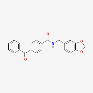 N-(1,3-benzodioxol-5-ylmethyl)-4-benzoylbenzamide