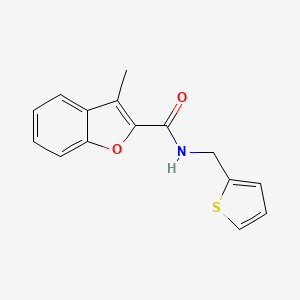 3-METHYL-N-[(THIOPHEN-2-YL)METHYL]-1-BENZOFURAN-2-CARBOXAMIDE