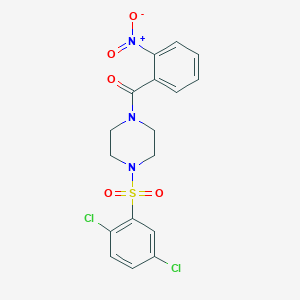 {4-[(2,5-DICHLOROPHENYL)SULFONYL]PIPERAZINO}(2-NITROPHENYL)METHANONE