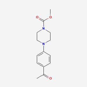 molecular formula C14H18N2O3 B3491281 Methyl 4-(4-acetylphenyl)piperazine-1-carboxylate CAS No. 717871-47-1