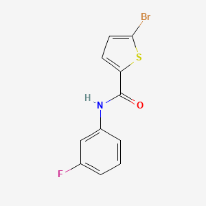 molecular formula C11H7BrFNOS B3491283 5-bromo-N-(3-fluorophenyl)thiophene-2-carboxamide CAS No. 582305-84-8