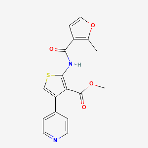 molecular formula C17H14N2O4S B3491290 methyl 2-[(2-methyl-3-furoyl)amino]-4-(4-pyridinyl)-3-thiophenecarboxylate 