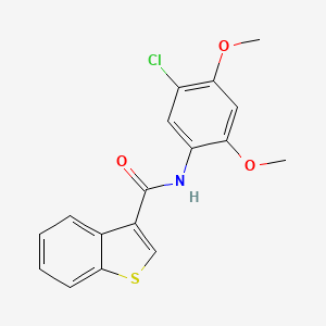 N-(5-chloro-2,4-dimethoxyphenyl)-1-benzothiophene-3-carboxamide