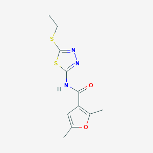 N-[5-(ETHYLSULFANYL)-1,3,4-THIADIAZOL-2-YL]-2,5-DIMETHYL-3-FURAMIDE