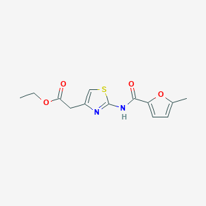 molecular formula C13H14N2O4S B3491324 ethyl {2-[(5-methyl-2-furoyl)amino]-1,3-thiazol-4-yl}acetate 