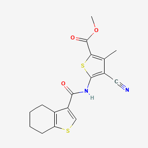 METHYL 4-CYANO-3-METHYL-5-[(4,5,6,7-TETRAHYDRO-1-BENZOTHIOPHEN-3-YLCARBONYL)AMINO]-2-THIOPHENECARBOXYLATE