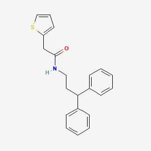 molecular formula C21H21NOS B3491354 N-(3,3-diphenylpropyl)-2-(2-thienyl)acetamide 