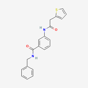 N-BENZYL-3-[2-(THIOPHEN-2-YL)ACETAMIDO]BENZAMIDE