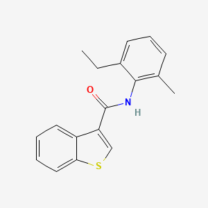 N-(2-ethyl-6-methylphenyl)-1-benzothiophene-3-carboxamide