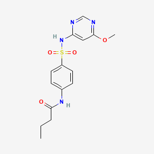 N-{4-[(6-methoxypyrimidin-4-yl)sulfamoyl]phenyl}butanamide