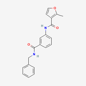 molecular formula C20H18N2O3 B3491447 N-[3-(benzylcarbamoyl)phenyl]-2-methylfuran-3-carboxamide 