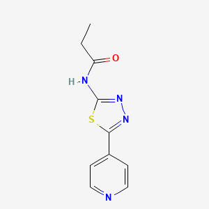 N-[5-(pyridin-4-yl)-1,3,4-thiadiazol-2-yl]propanamide