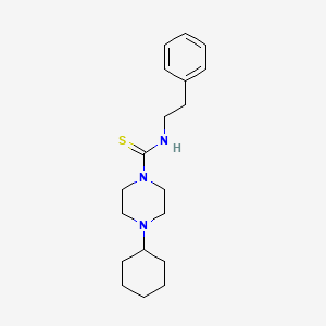 4-cyclohexyl-N-(2-phenylethyl)-1-piperazinecarbothioamide