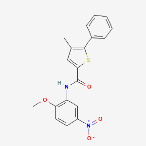 N-(2-methoxy-5-nitrophenyl)-4-methyl-5-phenylthiophene-2-carboxamide