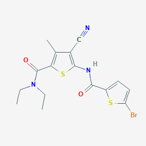 5-(5-BROMOTHIOPHENE-2-AMIDO)-4-CYANO-NN-DIETHYL-3-METHYLTHIOPHENE-2-CARBOXAMIDE