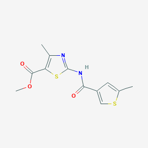 methyl 4-methyl-2-{[(5-methyl-3-thienyl)carbonyl]amino}-1,3-thiazole-5-carboxylate