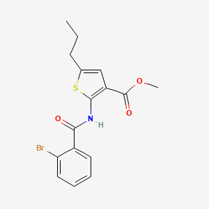 methyl 2-[(2-bromobenzoyl)amino]-5-propyl-3-thiophenecarboxylate