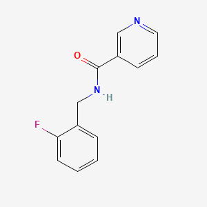 N-[(2-fluorophenyl)methyl]pyridine-3-carboxamide