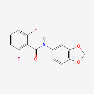 molecular formula C14H9F2NO3 B3491580 N-(1,3-benzodioxol-5-yl)-2,6-difluorobenzamide 