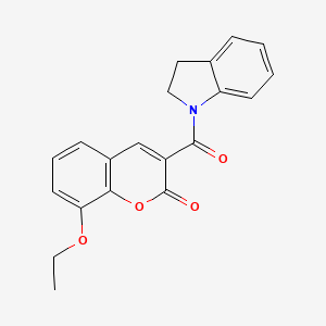 3-(2,3-dihydro-1H-indol-1-ylcarbonyl)-8-ethoxy-2H-chromen-2-one