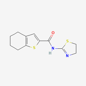 molecular formula C12H14N2OS2 B3491675 N-(4,5-dihydro-1,3-thiazol-2-yl)-4,5,6,7-tetrahydro-1-benzothiophene-2-carboxamide 