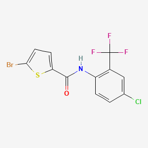 5-bromo-N-[4-chloro-2-(trifluoromethyl)phenyl]thiophene-2-carboxamide