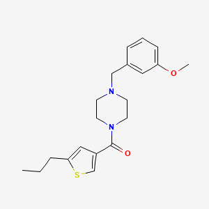 [4-(3-METHOXYBENZYL)PIPERAZINO](5-PROPYL-3-THIENYL)METHANONE