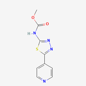 methyl [5-(4-pyridinyl)-1,3,4-thiadiazol-2-yl]carbamate