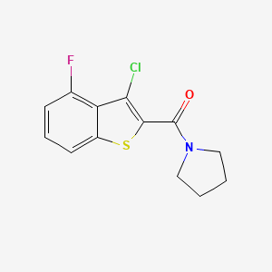 1-[(3-chloro-4-fluoro-1-benzothien-2-yl)carbonyl]pyrrolidine