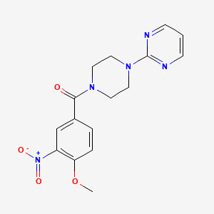 (4-METHOXY-3-NITROPHENYL)[4-(2-PYRIMIDINYL)PIPERAZINO]METHANONE