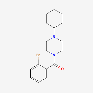 (2-BROMOPHENYL)(4-CYCLOHEXYLPIPERAZINO)METHANONE