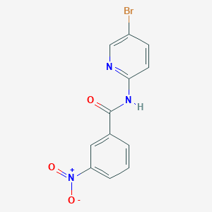 molecular formula C12H8BrN3O3 B3491785 N-(5-bromopyridin-2-yl)-3-nitrobenzamide 