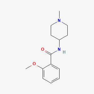 2-methoxy-N-(1-methyl-4-piperidinyl)benzamide