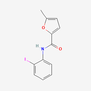 molecular formula C12H10INO2 B3491807 N-(2-iodophenyl)-5-methylfuran-2-carboxamide 