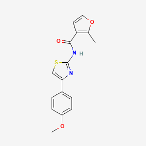 molecular formula C16H14N2O3S B3491832 N-[4-(4-methoxyphenyl)-1,3-thiazol-2-yl]-2-methyl-3-furamide 