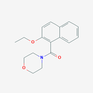 molecular formula C17H19NO3 B3491858 (2-ETHOXY-1-NAPHTHYL)(MORPHOLINO)METHANONE 