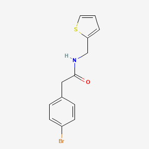 2-(4-bromophenyl)-N-(thiophen-2-ylmethyl)acetamide