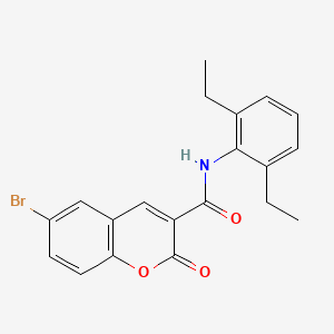 6-bromo-N-(2,6-diethylphenyl)-2-oxo-2H-chromene-3-carboxamide