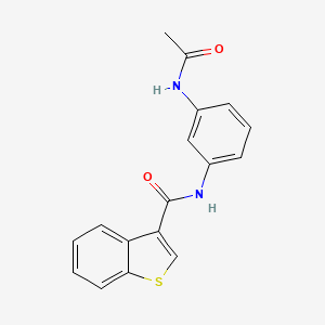 N-[3-(acetylamino)phenyl]-1-benzothiophene-3-carboxamide