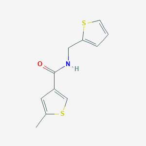 molecular formula C11H11NOS2 B3491890 5-METHYL-N-[(THIOPHEN-2-YL)METHYL]THIOPHENE-3-CARBOXAMIDE 