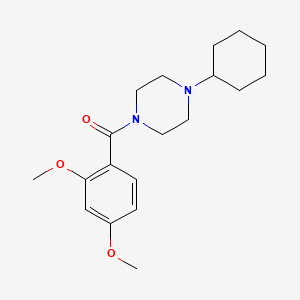 (4-CYCLOHEXYLPIPERAZINO)(2,4-DIMETHOXYPHENYL)METHANONE