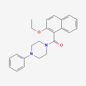 molecular formula C23H24N2O2 B3491939 (2-ETHOXY-1-NAPHTHYL)(4-PHENYLPIPERAZINO)METHANONE 