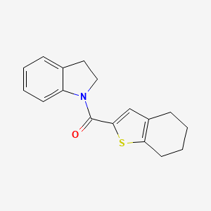 2,3-dihydro-1H-indol-1-yl(4,5,6,7-tetrahydro-1-benzothiophen-2-yl)methanone