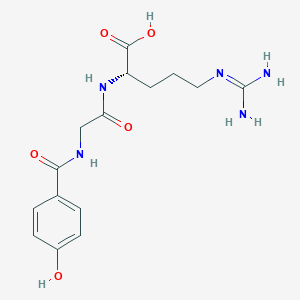 molecular formula C15H21N5O5 B034920 4-Hydroxybenzoylglycylarginine CAS No. 106131-91-3