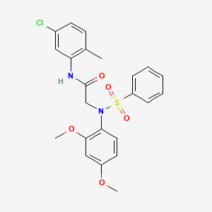 N~1~-(5-chloro-2-methylphenyl)-N~2~-(2,4-dimethoxyphenyl)-N~2~-(phenylsulfonyl)glycinamide