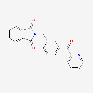 molecular formula C21H14N2O3 B3492046 2-[3-(2-pyridinylcarbonyl)benzyl]-1H-isoindole-1,3(2H)-dione 