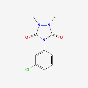 4-(3-chlorophenyl)-1,2-dimethyl-1,2,4-triazolidine-3,5-dione