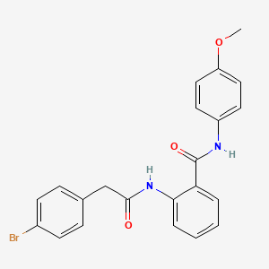 2-[2-(4-BROMOPHENYL)ACETAMIDO]-N-(4-METHOXYPHENYL)BENZAMIDE