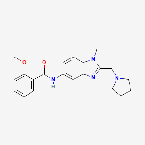 2-METHOXY-N-{1-METHYL-2-[(PYRROLIDIN-1-YL)METHYL]-1H-1,3-BENZODIAZOL-5-YL}BENZAMIDE